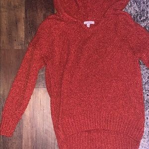 Cute hoodie sweater!! Love the burnt orange color!